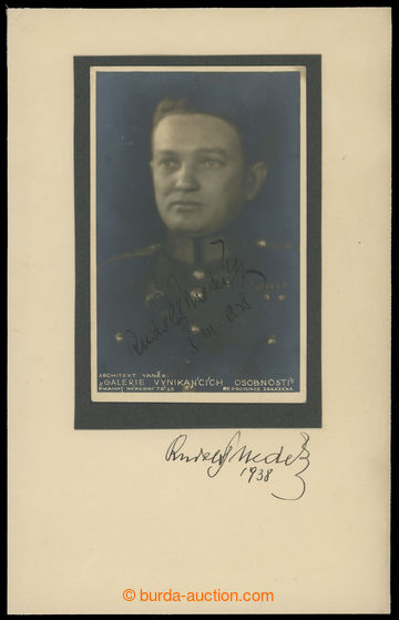 202444 - 1928 MEDEK Rudolf (1890–1940), Czechoslovak General, write