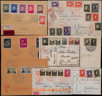 202499 - 1939-1944 MOBILE POST OFF. (BUS) / comp. 12 pcs of entires w