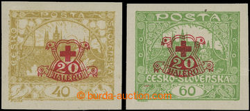 202611 -  Pof.170Nc + 171Nc, 40h and 60h Hradčany imperforated, with