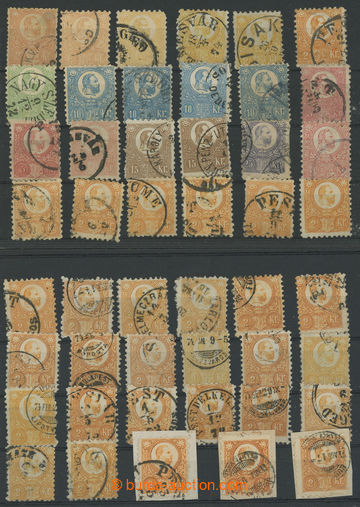 202839 - 1871 SELECTION / of ca. 100 stamps issue Franz Joseph I. 187