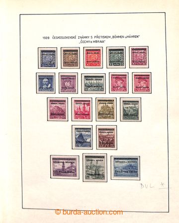 202867 - 1939-1945 [SBÍRKY]  základní sbírka zn. doplněná o 4-b