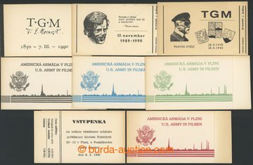 202949 - 1990 Neoficiální issue, comp. 9 pcs of stamp-booklet, cont