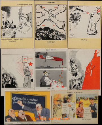 202950 - 1957 Komunistická propaganda - complete collection 8 pcs of