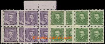 202963 - 1933-1934 Pof.272a, 275a, Tyrš 60h a Smetana 50h, 4-bloky b