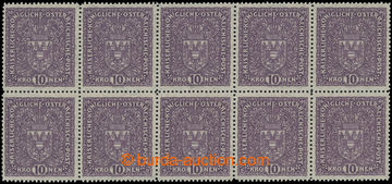 202991 - 1919 Mi.211IIA, Znak 10K světle fialová, žilkovaný papí