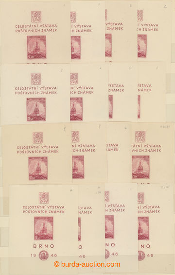203016 - 1946 Pof.A437, aršík Brno 1946, studijní sbírk, obsahuje