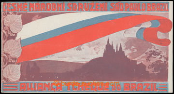 203154 - 1918 ČESKÉ NATIONAL SDRUŽENÍ SAO PAULO 1918 / advertisin