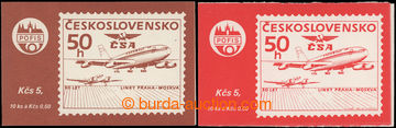 203215 - 1986 stamp-booklet 53a+b, comp. 2 pcs of stamp booklets 50 y