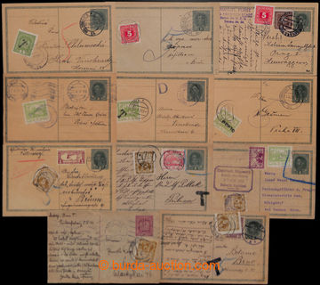 203261 - 1918-1919 comp. 11 pcs of Austrian parallel PC Charles 8h an