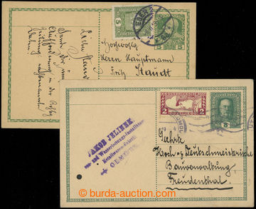 203335 - 1919 sestava 2ks již neplatných rakouských dopisnic FJI 5