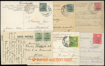 203437 - 1905-1910 LEVANTE  sestava 6ks pohlednic vyfr. zn. ve franco