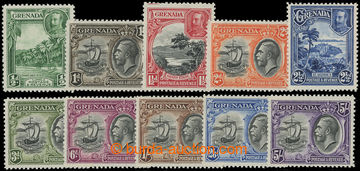 203523 - 1934-1936 SG.135-144, George V. ½P - 5Sh; complete very