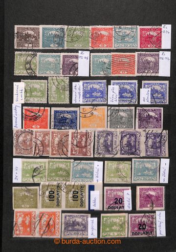 203537 - 1918-1939 PARTIE / comp. of stamps on 20 sides in/at nice st