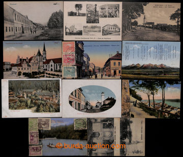 203583 - 1919-1920 sestava 11ks místopisných pohlednic ze Slovenska