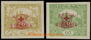 203659 -  Pof.170Nc + 171Nc, 40h and 60h Hradčany imperforated, with
