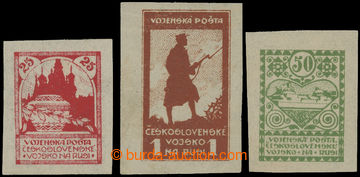 203672 - 1919 Pof.PP2-4, Charitable stamps - Silhouette 25k - 1Rbl im
