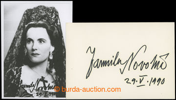 203810 - 1990 NOVOTNÁ Jarmila (1907-1994), Czech opera singer, autog