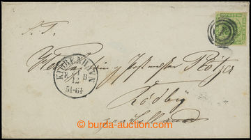 203939 - 1857 letter to Rodby with Mi.5, AFA 5, Coat of arms 8S green
