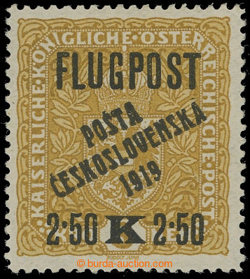 204004 -  Pof.53, Air with overprint FLUGPOST 2,50K/3K yellow / black