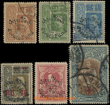 204183 - 1918-1920 Sc.B11, B18-B20, B22-B23, Semi Postal Red Cross an