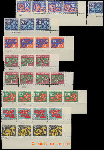 204202 - 1971 Pof.D92-D100 (kromě D94-D95), Doplatní, sbírka 18 da