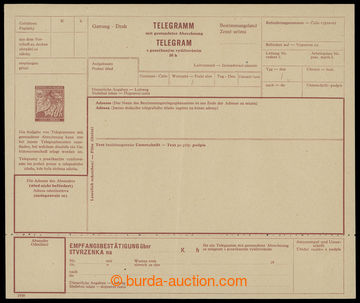 204246 - 1939 CTU1a, telegram with posečkaným account, Linden Leave