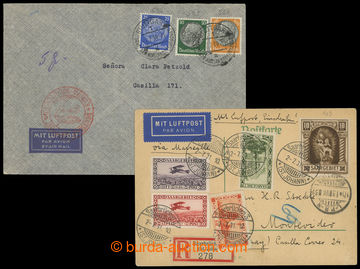 204261 - 1931-1939 R+Let karta s Mi.103, 126, 127 aj., DR SAARBRÜCKE