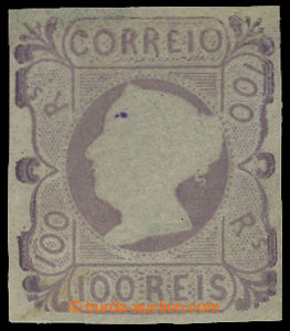 204266 - 1853 Mi.4, Maria II. 100R lilac; full margins, at top small 