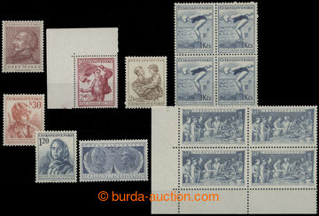 204287 - 1953-1954 PLATE FLAWS /  Pof.760, J. Mánes 60h with plate v