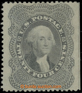 204297 - 1857-1861 Mi.13b, Washington 24C grey, marginal piece with c