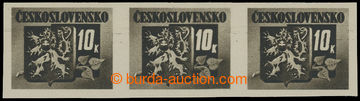 204314 - 1945 Pof.371, Bratislavské vydání 10Kčs, vodorovná 3-p