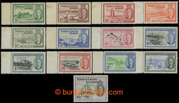 204338 - 1950 SG.221-233, George VI. - Motives 1/2P-10Sh, cat. £