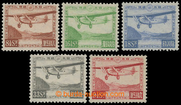 204355 - 1929 Mi.195-198, 204, Airmails 8½S - 33S + 1934 9½