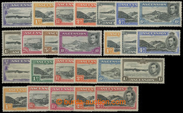 204385 - 1938-1953 SG.38-47, Jiří VI. - Motivy, sestava 25 známek 
