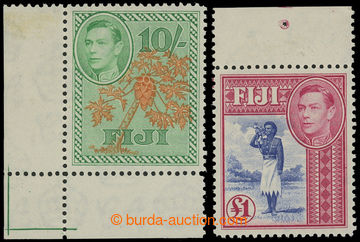 204397 - 1938 SG.266a + 266b, George IV. - Motives 10Sh and £1, 