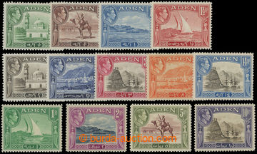 204408 - 1939 SG.16-27, George VI. - Motives 1/2a-10r, complete set; 