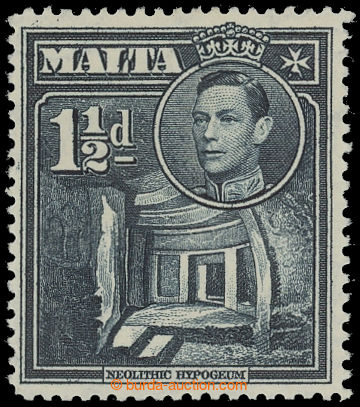 204409 - 1938 SG.220ba, Jiří VI. šedočerná s DV broken cross; ka