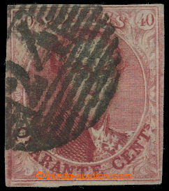 204415 - 1849-1850 Mi.5A, Leopold I. 40C pink / carmine, wmk 1, numer