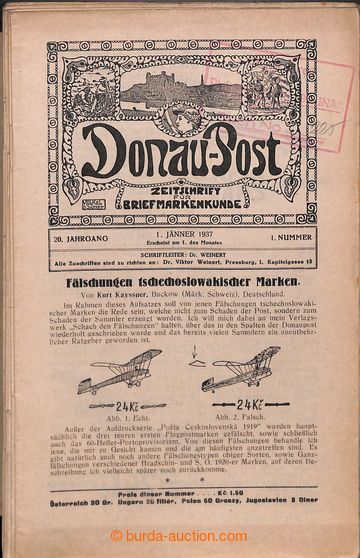 204635 - 1906-1943 MAGAZINES / DONAU POST - complete volumes 1935-193