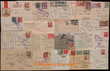 204675 - 1937-1938 selection of 28 entires sent from Spain mainly to 