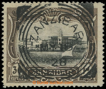 204733 - 1908 SG.241, Port of Zanzibar 30RP, černá / sépiová, DR 