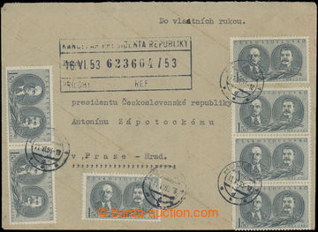 204839 - 1953 dopis adresovaný na prezidenta republiky A. Zápotock