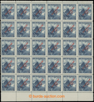 204896 - 1939 Sy.17ST, Strečno 2,50Kč modrá, 30-blok, ZP 53-58, 63