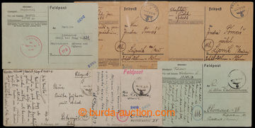 204973 - 1944-1945 ITALSKÉ TAŽENÍ  sestava 5ks lístků FP a pohle