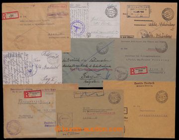 204975 - 1939-1944 selection of 17 pcs of entires sent through/over G