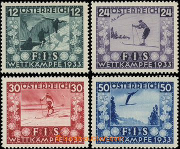 204997 - 1933 Mi.551-554, FIS I. 12g-50g; první nálepky, kat. ANK *