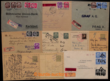 205005 - 1938-1939 PROVISORY / selection of 38 pcs of entires from Su