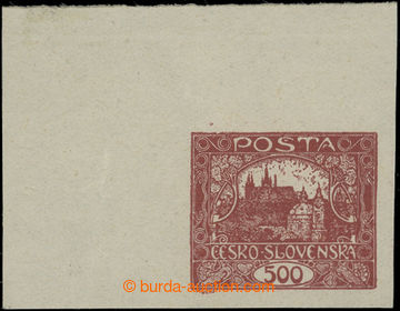 205186 -  Pof.25, 500h brown, corner piece, pos. 1/1, machine offset 