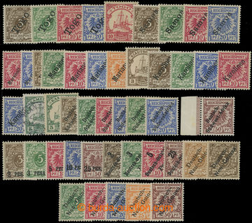 205198 - 1897-1900 SELECTION / 47 stamps, i.a. marginal 50Pfg SOUTH-W