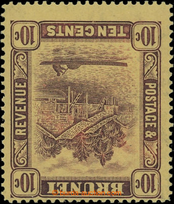 205237 - 1908 SG.42y, Brunei river 10C purpurová / žlutá, WMK INVE